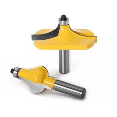 Set di 2 frese per incollaggio per la lavorazione del legno, frese per scanalature per fresatrice verticale, gambo da 12 mm