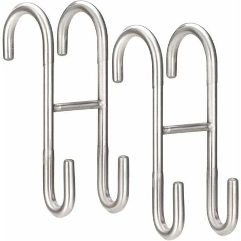 Set di 2 ganci da parete leggeri Starlight per box doccia, ganci per porte doccia per bagni in vetro da 124,7 cm