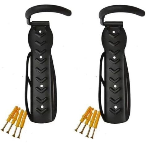 Set di 2 ganci da parete resistenti per biciclette, supporto per riporre biciclette in casa, in garage o in cantina.