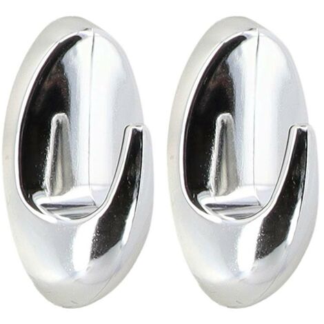 Set di 2 ganci in abs da 3 m - cromo - Tendance