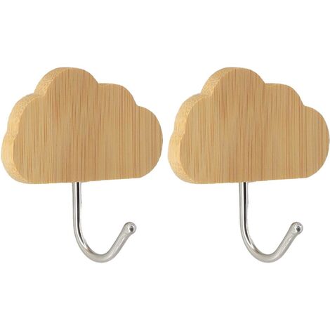 Set di 2 ganci in bambù in acciaio inox 3m - cloud - Tendance