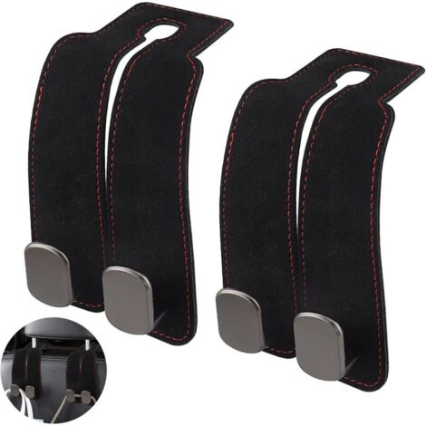 Set di 2 ganci per poggiatesta auto, ganci multifunzionali per schienale del sedile auto, gancio poggiatesta a forma di T