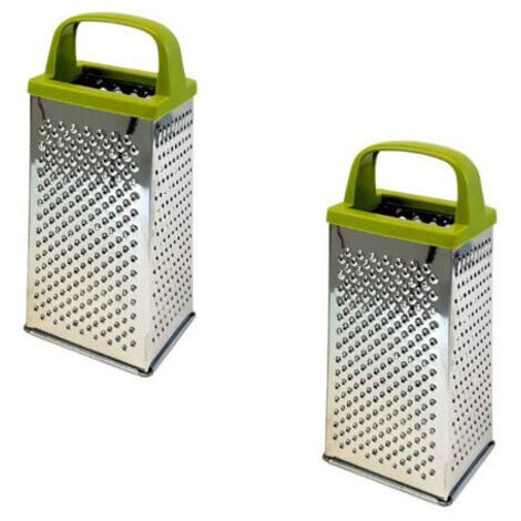 Set di 2 Grattugie per formaggio e verdure a 4 facce - FACKELMANN - Linea Zero