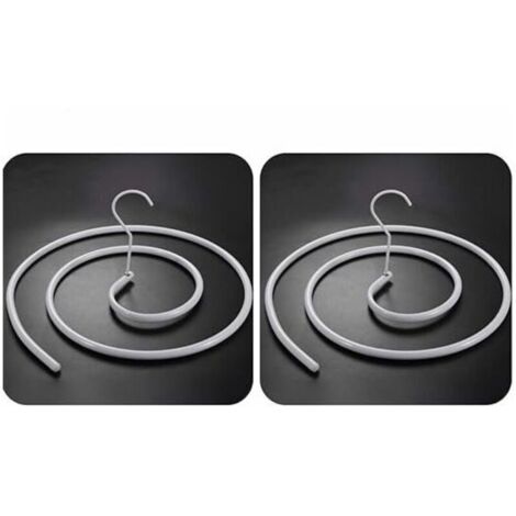 Set di 2 grucce a spirale per coperte, piumoni essiccati al sole, lenzuola, materassi (rotonde)