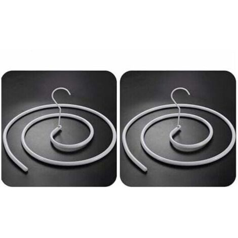 Set di 2 grucce a spirale per coperte, piumoni, lenzuola e materassi (rotonde)