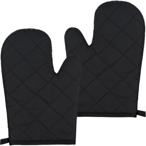Set di 2 guanti da forno, presine e presine resistenti al calore (30 x 18 cm) per cucinare, cuocere al forno e grigliare - Guanti da forno e presine