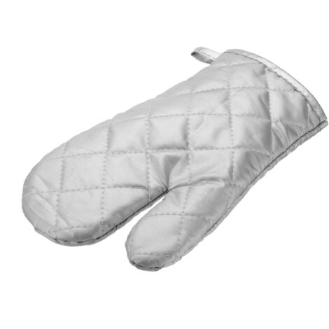 Set di 2 guanti da forno trapuntati, spessi e resistenti al calore, ideali per barbecue e forno.
