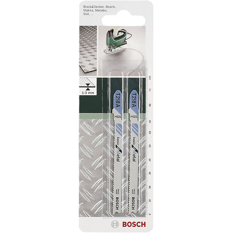 Image of Set di 2 lame da taglio fini e pulite Bosch T218a per metallo medio Bosch