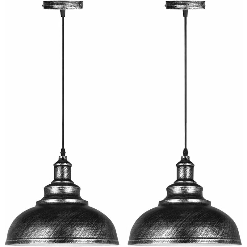 Set di 2 lampade a sospensione industriali