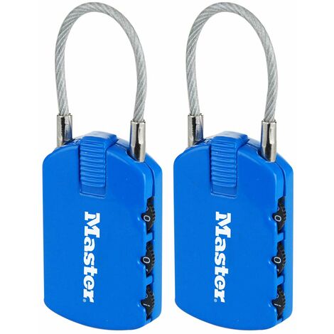 Set di 2 lucchetti a combinazione 30 mm Master Lock
