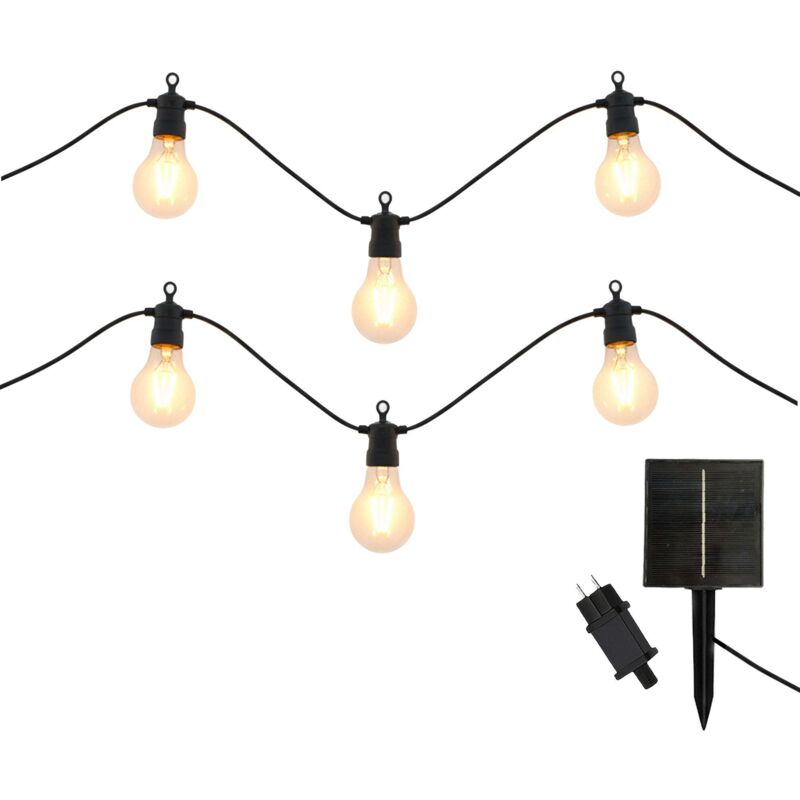 Set di 2 luci solari a stringa 15M PARTY MAX