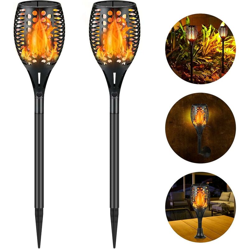 Volavo - Set di 2 luci solari da giardino
