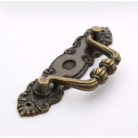 Set di 2 maniglie per cassetti in zinco anticato, maniglie per cassetti in lega di zinco in stile vintage, maniglie per cassetti in bronzo vintage classiche, utilizzate per ante di armadietti, cassett