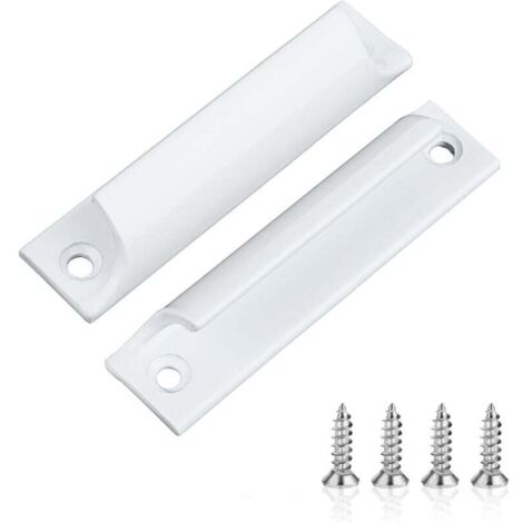 Set di 2 maniglie per porte da balcone esterne in lega di alluminio con viti in acciaio inossidabile, maniglia per portafinestra, maniglia per porta esterna