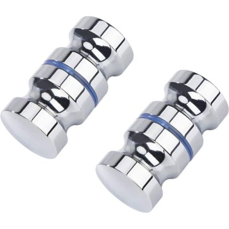 Set di 2 maniglie per porte doccia - 30 mm. Adatte per bagno, cucina e ufficio.