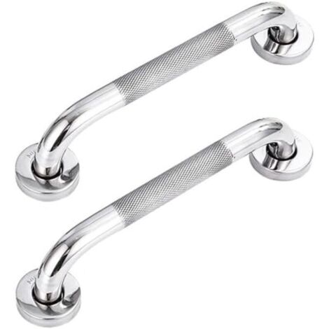 Set di 2 maniglioni antiscivolo per bagno - Acciaio inossidabile 304, sicurezza per vasca da bagno e WC