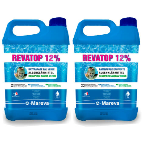 Set di 2 MAREVA REVATOP 12% Algicides - 5 L - 000124U