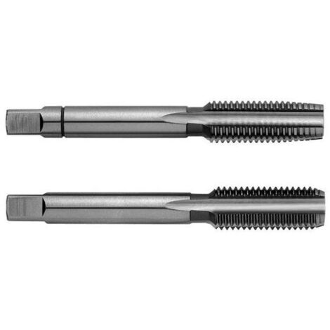 Set di 2 maschi HSS 1/4-28 UNF – Passo fine per filettare fori ciechi – Norma DIN 2181 – Per acciaio e alluminio