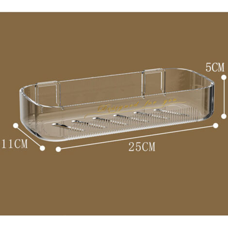 Set di 2 mensole da bagno a parete (non è necessaria la foratura), mensole di drenaggio per bagno/cucina