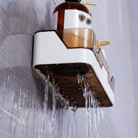 Set di 2 mensole per doccia, cestini per doccia, mensole per bagno, non richiedono foratura, mensole per bagno/cucina (polipropilene)