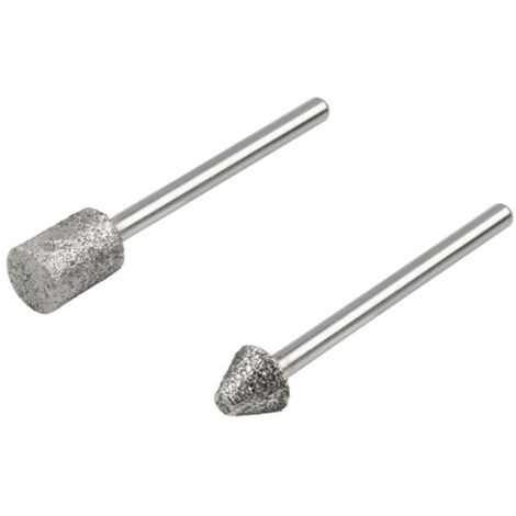 Set di 2 mole diamantate a cono cilindrico e a punta 5989000 wolfcraft