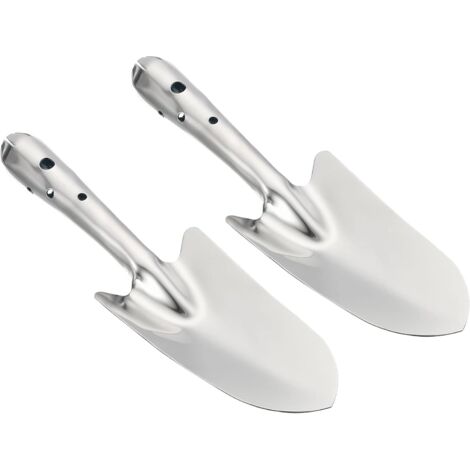 Set di 2 pale da giardinaggio, pale manuali in acciaio inox, attrezzi da giardinaggio adatti per trapiantare e scavare.