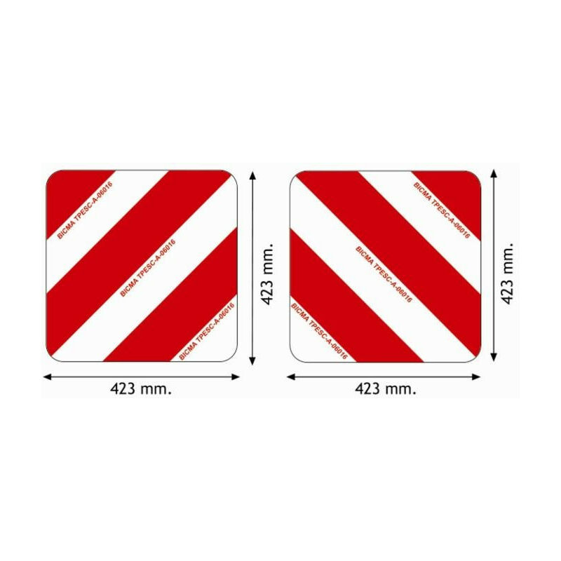 Image of Lem Select - Set di 2 pannelli quadrati in alluminio 423x423