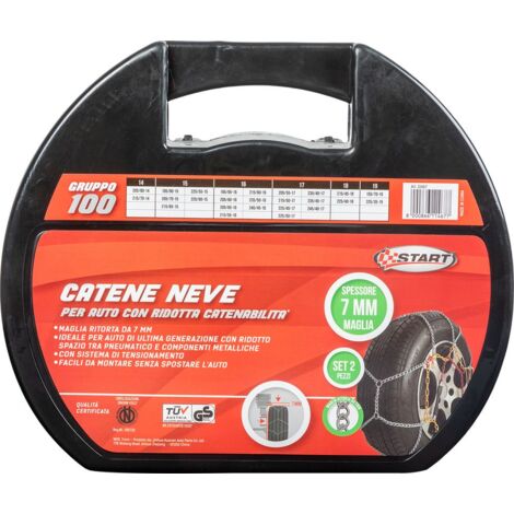Set di 2 pezzi catene da neve - 7 millimetri gruppo 100