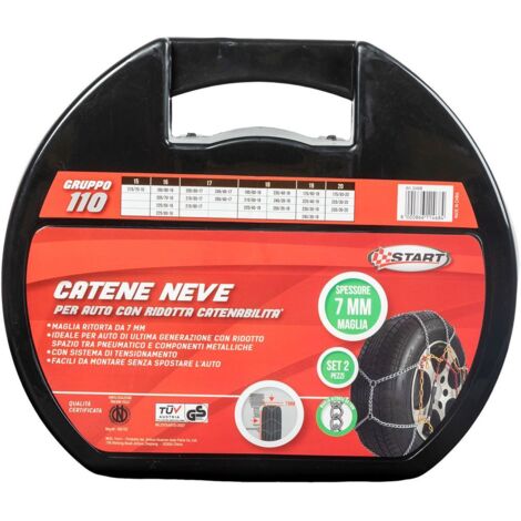 Set di 2 pezzi catene da neve - 7 millimetri gruppo 110