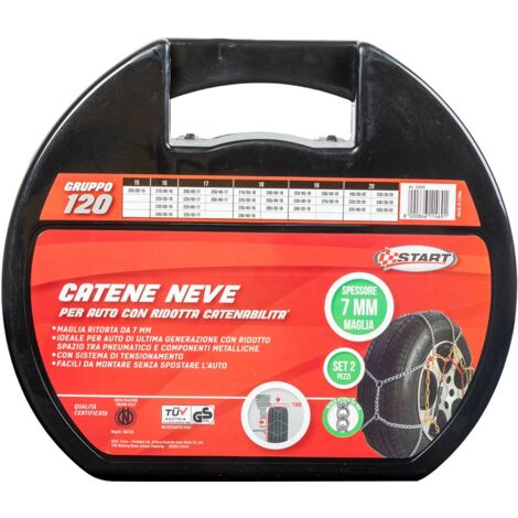 Set di 2 pezzi catene da neve - 7 millimetri gruppo 120