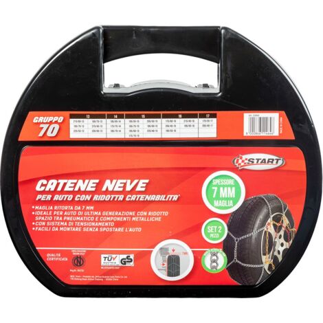 Set di 2 pezzi catene da neve - 7 millimetri gruppo 70