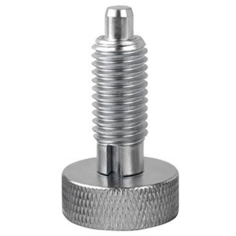 Set di 2 pistoni a molla retrattili in acciaio inox, maniglia di bloccaggio a sgancio rapido con impugnatura zigrinata M8