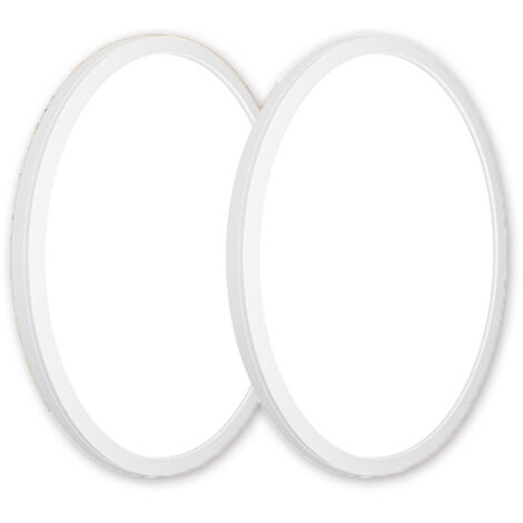 Set di 2 plafoniere a LED, bagno, luce bianca da 23 W, plafoniera ultrasottile e impermeabile con protezione per gli occhi, facile da installare, adatta per soggiorno e camera da letto