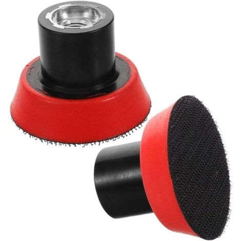 Set di 2 platorelli per smerigliatrici angolari, accessori per levigatura, platorelli autoadesivi da 50 mm, adatti per lucidatura e levigatura