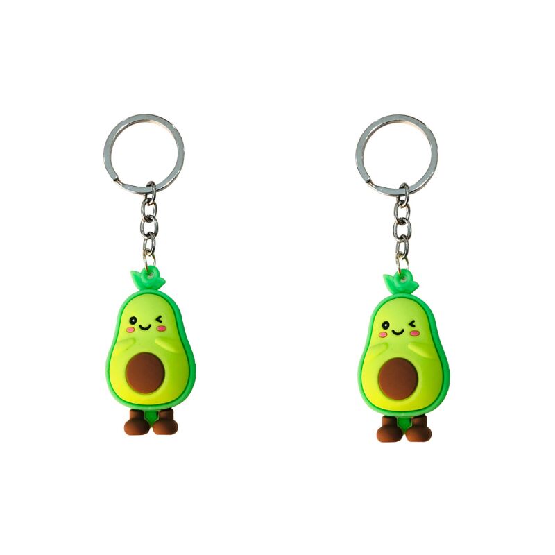 Set di 2 portachiavi a forma di personaggi che si