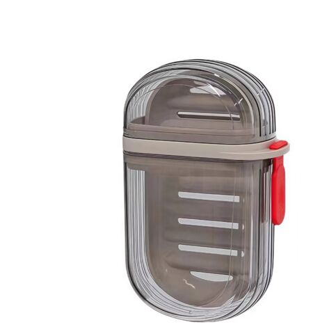 Set di 2 portasapone da viaggio, a tenuta stagna e con coperchio, portasapone portatili, ideali per il bagno, la doccia, la palestra, la scuola, il campeggio, le vacanze e le attività all'aperto - Tra