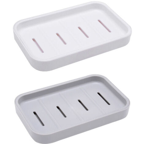 Set di 2 portasapone, salvasapone per doccia, bagno, cucina, lavandini, mantiene il sapone asciutto