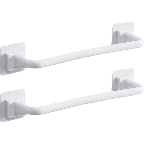 Set di 2 portasciugamani da parete in plastica per coperchi di vasi di fiori, accessori per il bagno, cucina, bagno, WC