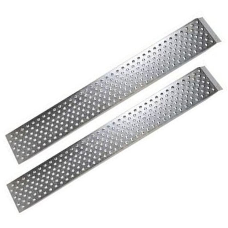 Set di 2 rampe di carico in acciaio zincato