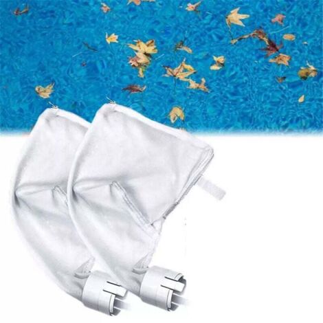 Set di 2 sacchetti filtro per piscina, sacchetti a rete per la pulizia, 2 sacchetti filtro di ricambio con chiusura a zip per pulitori per piscine Polaris 360/380, per uso domestico e in officina.