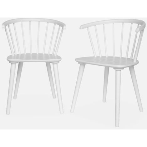 SWEEEK Set di 2 sedie da bar in legno e compensato