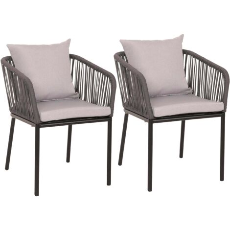Mendler Tavolo Da Giardino HWC-G16 In Polyrattan Grigio Con Piano In Vetro, 112x60x69 Cm, Resistente Alle Intemperie, Per Esterno - 3