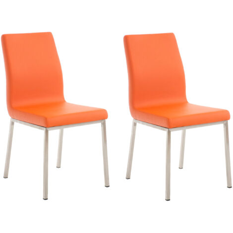 Set di 2 sedie da pranzo Colmar arancione