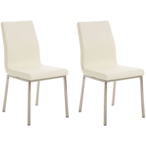 Set di 2 sedie da pranzo Colmar crema