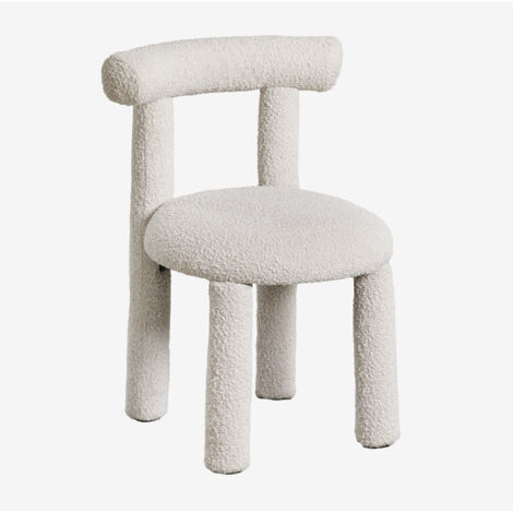 Set di 2 sedie da pranzo imbottite in tessuto bouclé Gia SKLUM