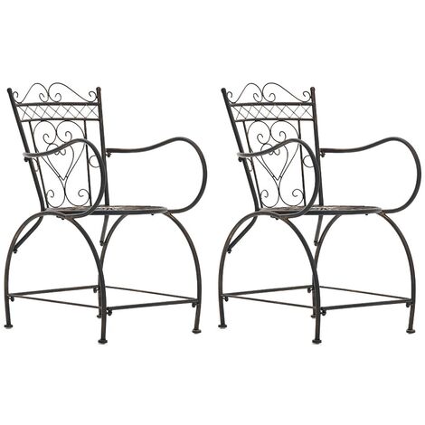 Set di 2 sedie Sheela bronzo