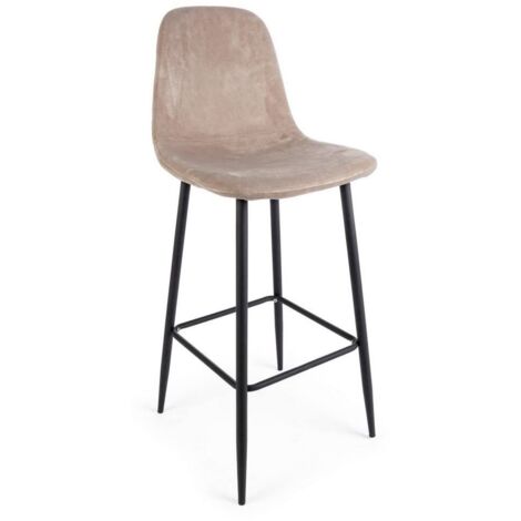 Set di 2 Sgabelli Bar IRELIA Tortora