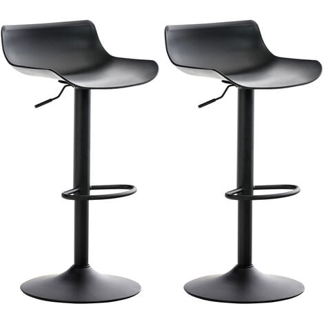 Set di 2 sgabelli da bar Aveiro nero