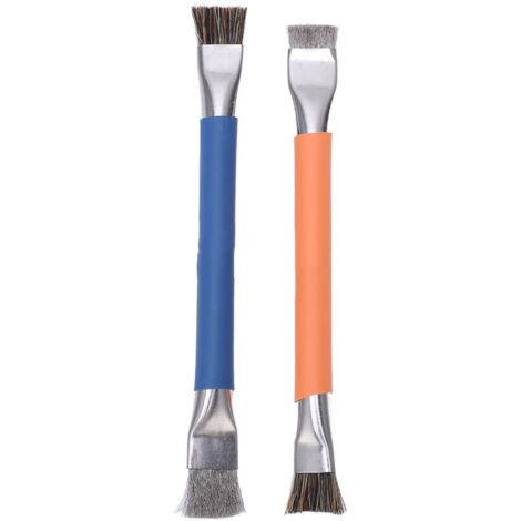 Set di 2 spazzole di pulizia multi-angolo in miniatura - per componenti elettronici