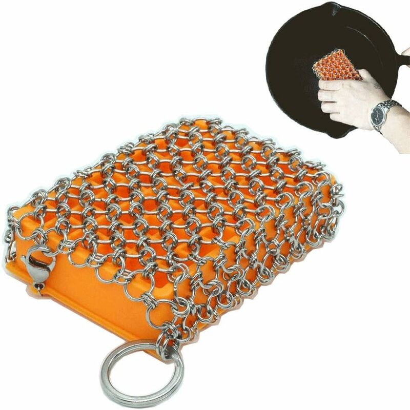 Set di 2 spazzole in acciaio inox per la pulizia